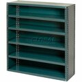 Global Industrial 6 Shelf, Closed Steel Shelving Unit, 36inW x 12inD x 39inH, Gray 239604